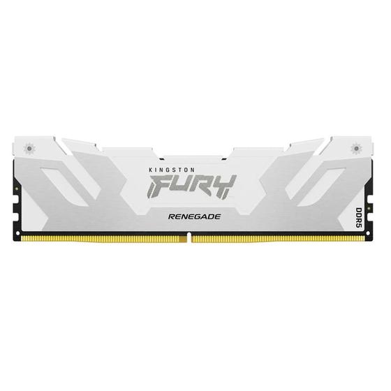 Imagem de Memória Kingston Fury Renegade, 16GB, 8000MT/s, DDR5, CL38, DIMM, Branco XMP - KF580C38RW-16