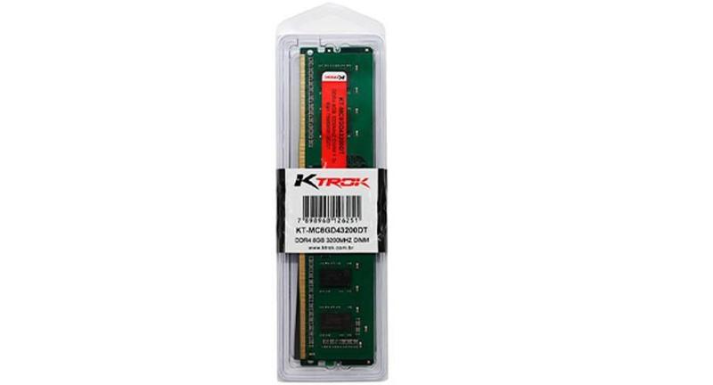 Imagem de Memória Ktrok Gamer 8Gb Ddr4 3200Mhz Dimm Kt-Gm8Gd4