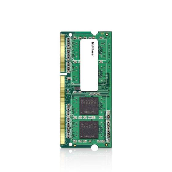 Imagem de Memória Multilaser Ddr3 Sodimm 8Gb 1600 Mhz - MM820