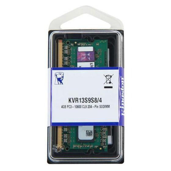 Imagem de Memoria Notebook 4GB DDR3 1333 Kingston
