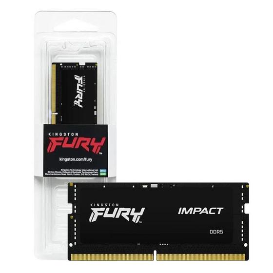 Memoria Notebook 8gb Ddr5 4800 Cl38 1.1V Fury Beast Gaming KF548S38IB-8 Kingston Menor preço em Memoria Notebook 8gb Ddr5 4800 Cl38 1.1V Fury Beast Gaming KF548S38IB-8 Kingston