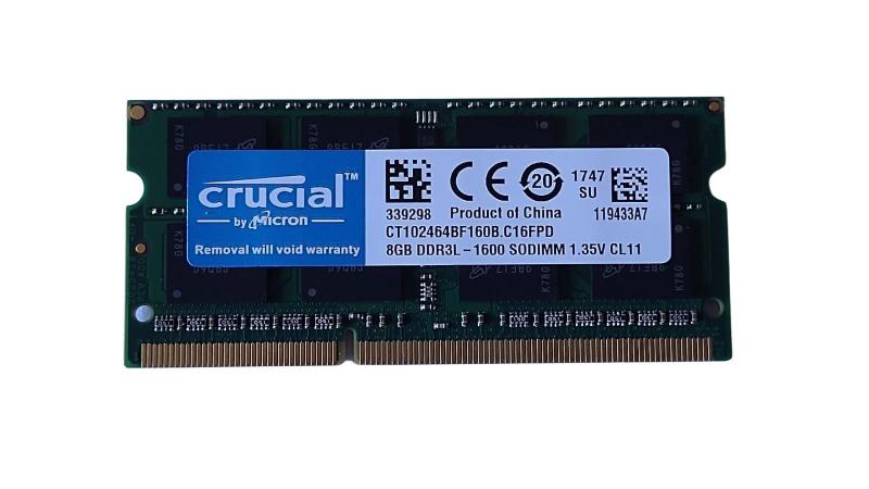Memória Notebook Ddr3L 8G Ct102464Bf160B 1600 - Crucial - Micron ...