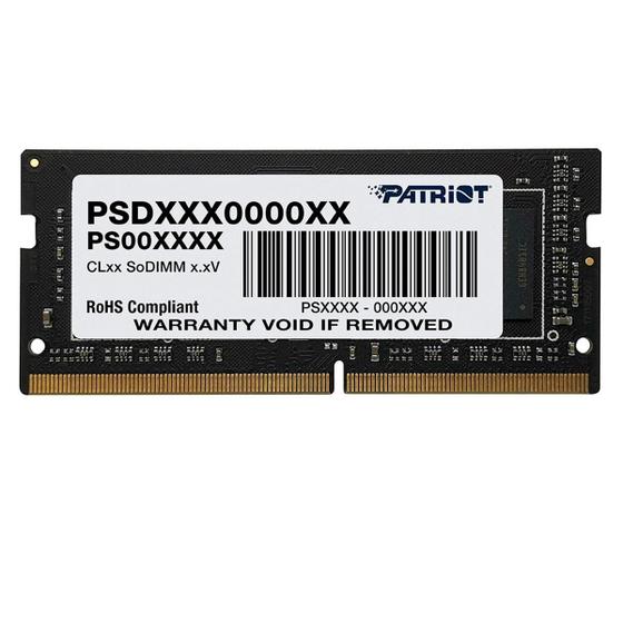 Imagem de Memória Notebook Patriot Signature Line 8Gb, Ddr4, 2666Mhz,