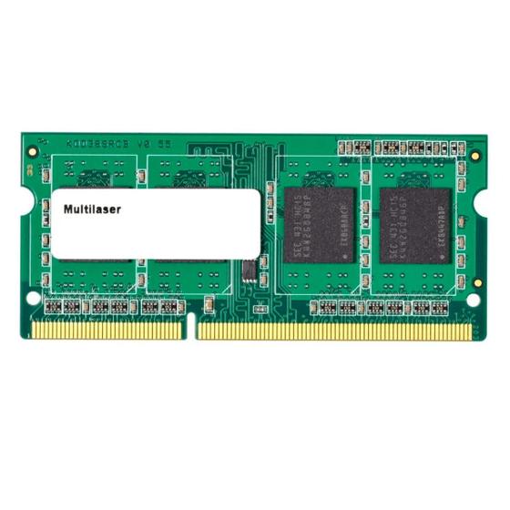 Imagem de Memória para Notebook 4GB DDR3L 1600MHz Multilaser MM421