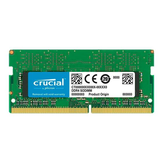 Imagem de Memória para Notebook Crucial Basics, 8GB, 2666MHz,DDR4,CL19