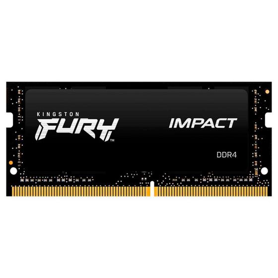 Memória para Notebook Gamer Kingston Fury Impact, 8GB, DDR4, 2666MHz, CL15 - KF426S15IB/8 Menor preço em Memória para Notebook Gamer Kingston Fury Impact, 8GB, DDR4, 2666MHz, CL15 - KF426S15IB/8