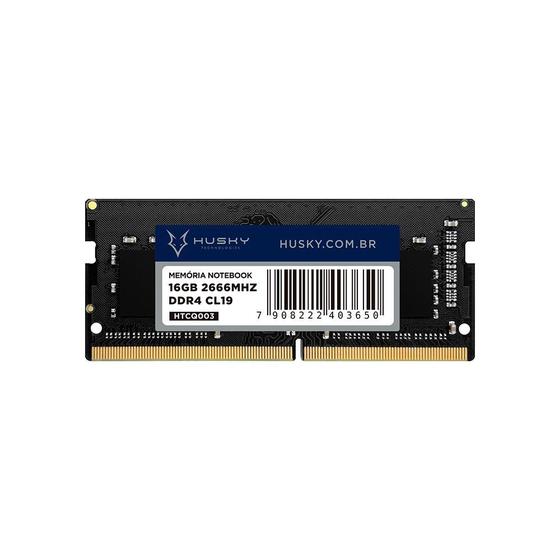 Imagem de Memória Para Notebook Husky Technologies, 16GB, 2666MHz, DDR4, CL19 - HTCQ003