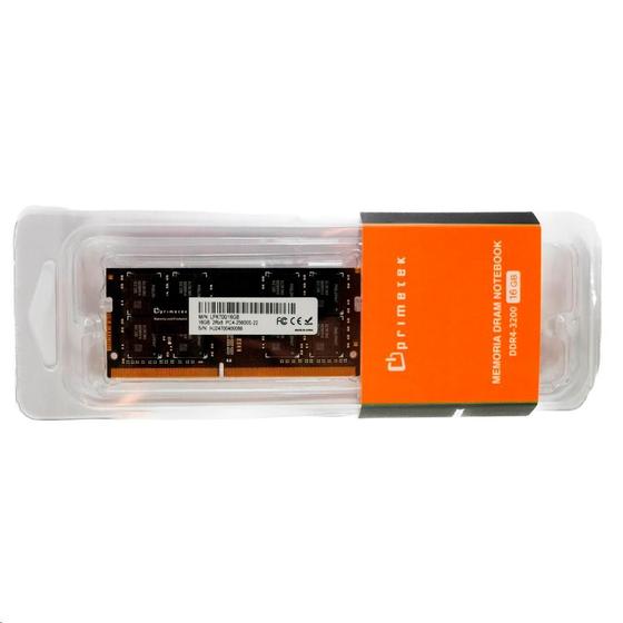 Imagem de Memoria Para Notebook Primetek 16GB DDR4 3200MHZ LPK700/16GB