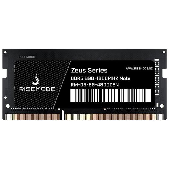 Imagem de Memoria Para Notebook Rise Mode, 8GB, 4800MHZ, DDR5, Zeus Series, CL40 - RM-D5-8G-4800ZEN