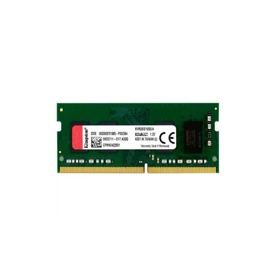 Imagem de Memória Para Notebook4gb Kingston Ddr4, 2666mhz - Kvr26s19s6/4