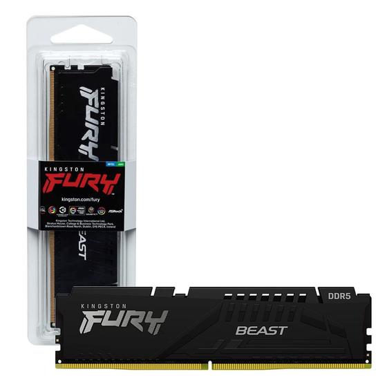 Memória Para PC Kingston Fury Beast 32Gb 5600Mhz DDR5 - KF556C40BB-32 Menor preço em Memória Para PC Kingston Fury Beast 32Gb 5600Mhz DDR5 - KF556C40BB-32