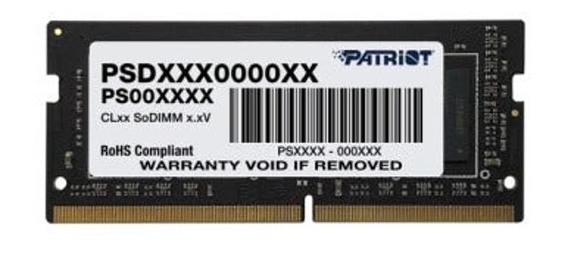 Imagem de Memória Patriot 8Gb Ddr4 3200Mhz Sodimm 1.2V Psd48G32002S -