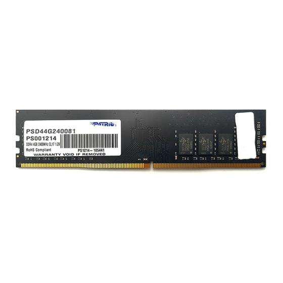 Memória Ram 4gb Ddr4 2400mhz Psd48g240081 Patriot