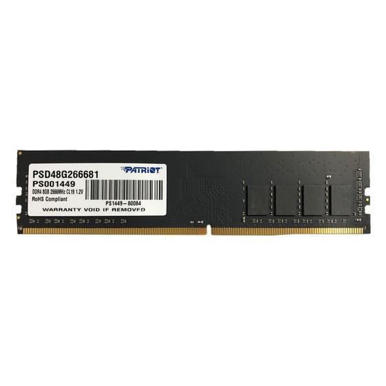 Imagem de Memória Patriot Signature Line 8GB DDR4 2666MHz CL19 1.2V PSD48G266681