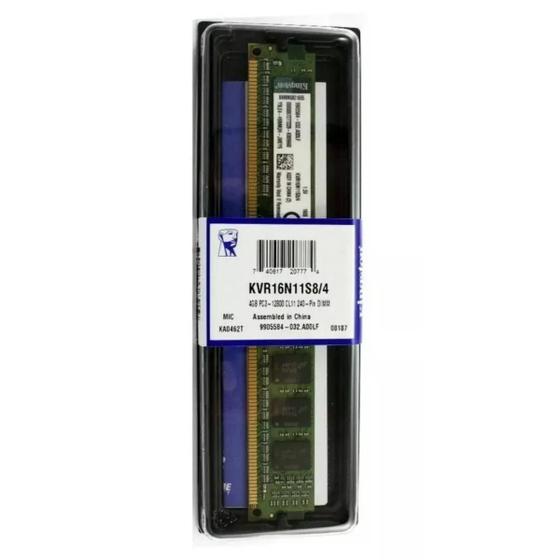 Imagem de Memoria Pc 4Gb Ddr4 2400Mhz - Kingston Kvr24N17S6/4