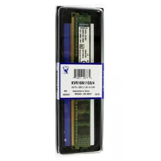 Memoria Pc 4Gb Ddr4 2400Mhz - Kingston Kvr24N17S6/4 Menor preço em Memoria Pc 4Gb Ddr4 2400Mhz - Kingston Kvr24N17S6/4