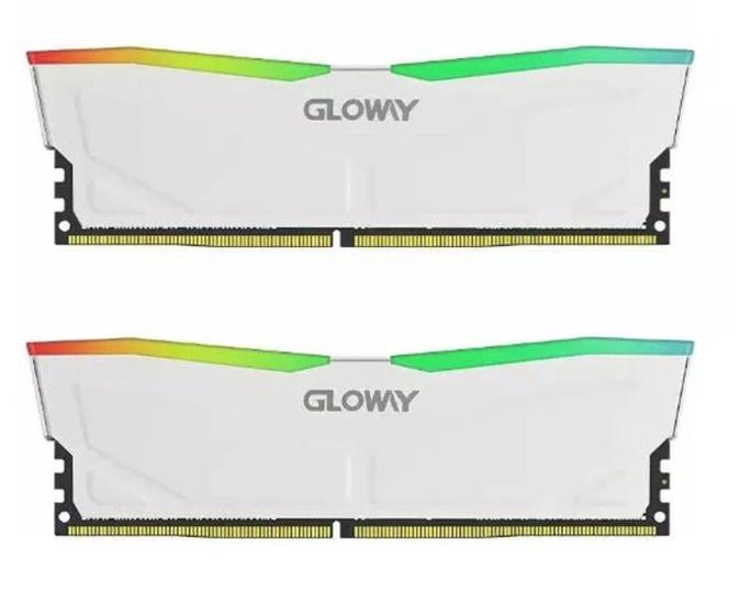 Imagem de Memoria Ram 32gb (2x16gb) GLOWY Rgb 3200mhz Cl16 Ddr4