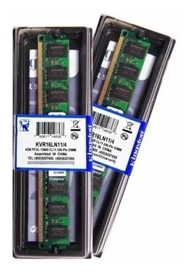 Memória Ram 4gb Ddr3 1600mhz Kingston Pc Kvr16n11/4 Menor preço em Memória Ram 4gb Ddr3 1600mhz Kingston Pc Kvr16n11/4