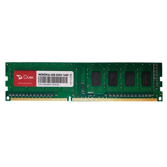 Imagem de Memória RAM Color Verde 4GB Duex DDR3 1600MHZ