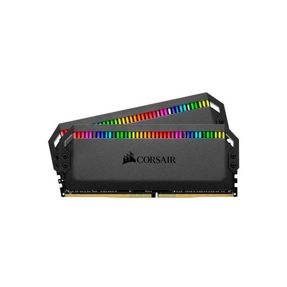 Imagem de Memória RAM Corsair Dominator Platinum RGB DDR4 3200Mhz - Kit Duplo 32Gb x 2 - 64GB Total