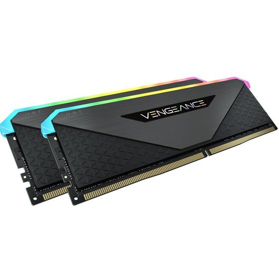 Memória RAM Corsair Vengeance RT, RGB, 32GB (2x16GB), 4600MHz, DDR4, CL18, Preto - CMN32GX4M2Z4600C18 Menor preço em Memória RAM Corsair Vengeance RT, RGB, 32GB (2x16GB), 4600MHz, DDR4, CL18, Preto - CMN32GX4M2Z4600C18