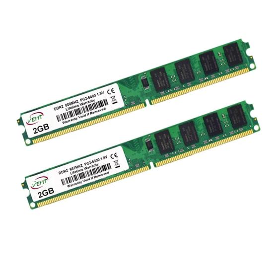 Imagem de Memória Ram Ddr2 800mhz 2gb Kit Com 2 Unidades Total 4gb