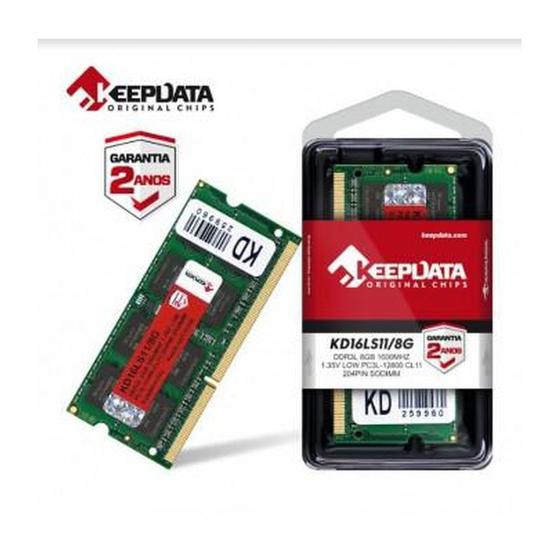 Imagem de Memória RAM DDR3L 8GB 1600 MHz Keepdata KD16LS11 8GB