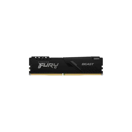 Imagem de Memória RAM DDR4 8GB 3000 Kingston Fury Beast Black - Desempenho de Alta Velocidade