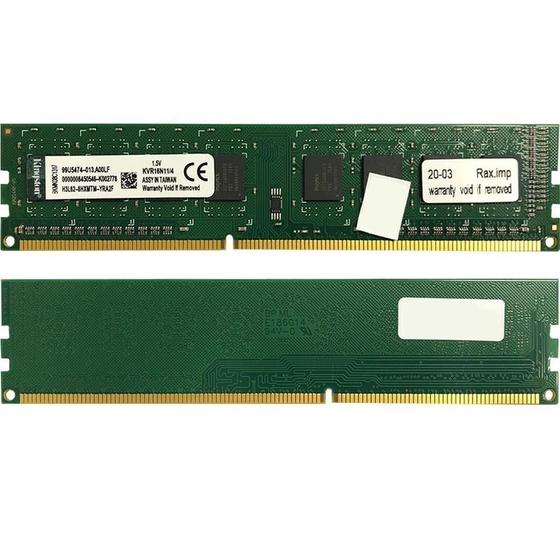 Imagem de Memória Ram Desktop 4Gb 1600Mhz Ddr3 Kingston - Kvr16N11/4
