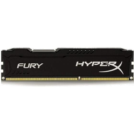 Imagem de Memória RAM Desktop 8GB 1600MHz 1.35V DDR3 Kingston HyperX Fury - HX316C10F/8 