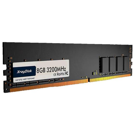 Imagem de Memória Ram Desktop 8Gb 3200Mhz 1.2V Ddr4 Xraydisk - Preta