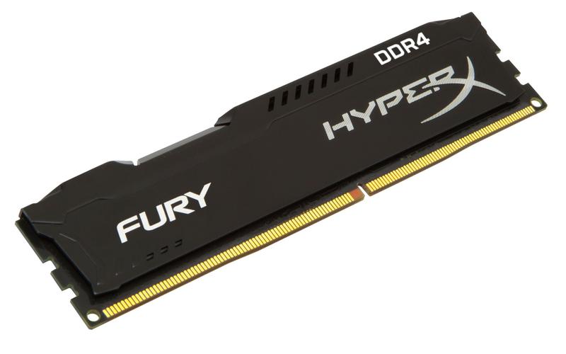 Memória Ram Hyperx Fury Black 8gb Ddr3 1600mhz Hx316c10fb/8 Kingston