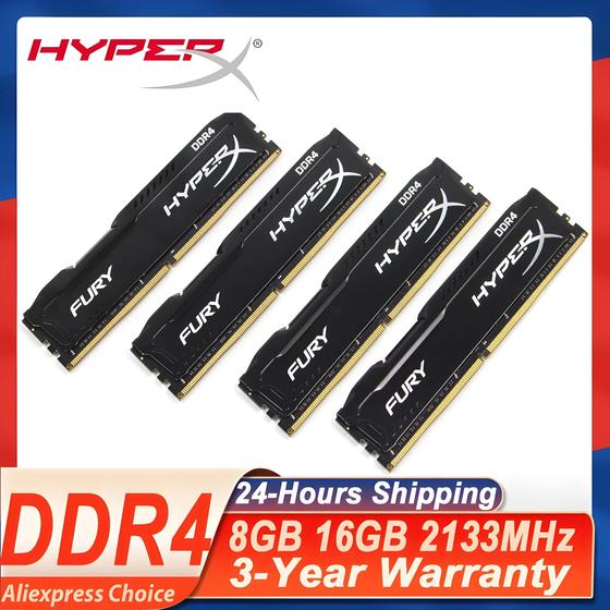 Memória RAM HyperX DDR4 - 8GB, 16GB, 32GB e Kit 2x16GB (2133MHz) Menor preço em Memória RAM HyperX DDR4 - 8GB, 16GB, 32GB e Kit 2x16GB (2133MHz)