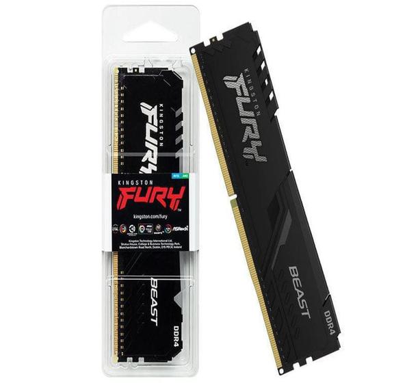 Memória Ram Kingston Fury Beast 32GB DDR4-3200 KF432C16BB/32 Menor preço em Memória Ram Kingston Fury Beast 32GB DDR4-3200 KF432C16BB/32