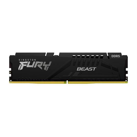 Memória RAM Kingston Fury Beast Expo, 8GB, 6000MT/s, DDR5, DIMM, CL30, Preto - KF560C30BBE-8 Menor preço em Memória RAM Kingston Fury Beast Expo, 8GB, 6000MT/s, DDR5, DIMM, CL30, Preto - KF560C30BBE-8