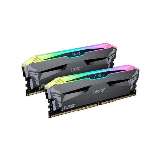Memória RAM Lexar RGB, 32GB (2x16GB), 6000MHz, DDR5, CL30, U-DIMM - LD5BU016G-R6000GDLA Menor preço em Memória RAM Lexar RGB, 32GB (2x16GB), 6000MHz, DDR5, CL30, U-DIMM - LD5BU016G-R6000GDLA