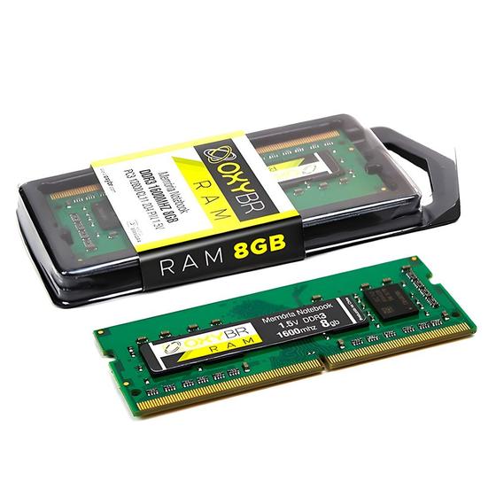 Imagem de Memória Ram Notebook OxyBR 8GB 1600MHz DDR3