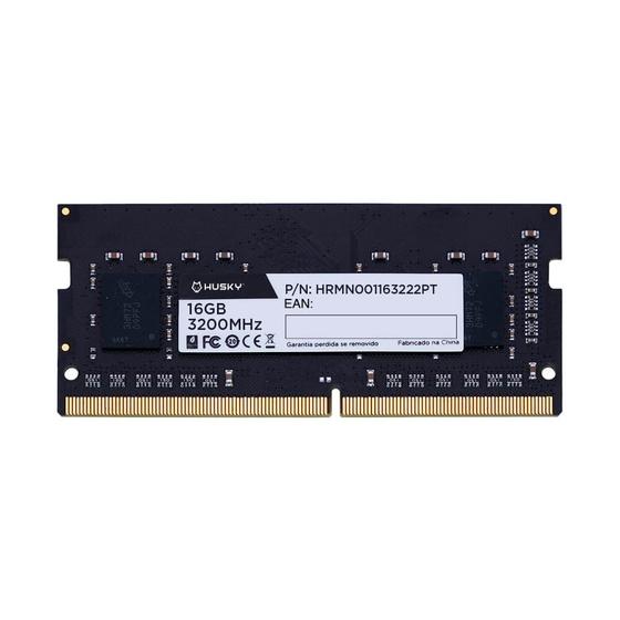 Memória RAM para Notebook Husky, 16GB, 3200MHz, DDR4, CL22 - HRMN001163222PT Menor preço em Memória RAM para Notebook Husky, 16GB, 3200MHz, DDR4, CL22 - HRMN001163222PT