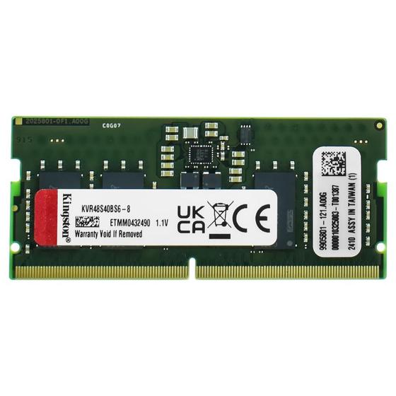 Imagem de Memória RAM para Notebook Kingston DDR5 8GB 4800MHz - KVR48S40BS6-8