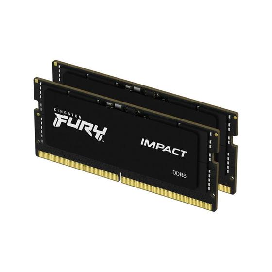 Menor preço em Memória RAM para Notebook Kingston Fury Impact, 64GB (2x 32GB), 5600MHz, DDR5, CL40, Preto - KF556S40IBK2-64