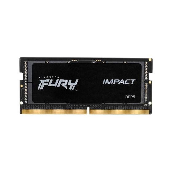 Memória RAM para Notebook Kingston Fury Impact, 8GB, 4800MHz, DDR5, CL38 - KF548S38IB-8 Menor preço em Memória RAM para Notebook Kingston Fury Impact, 8GB, 4800MHz, DDR5, CL38 - KF548S38IB-8