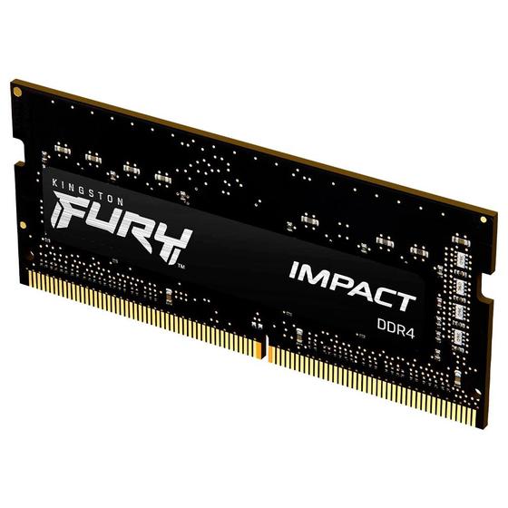 Imagem de Memória RAM para Notebook Kingston Fury Impact DDR4 8GB 3200MHz - Preto (KF432S20IB/8)