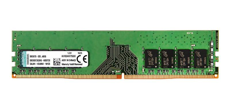 Memória RAM para PC DDR4 8GB 2400MHz Kingston - KVR24N17S8/8 Imagem de Memória RAM para PC DDR4 8GB 2400MHz Kingston - KVR24N17S8/8