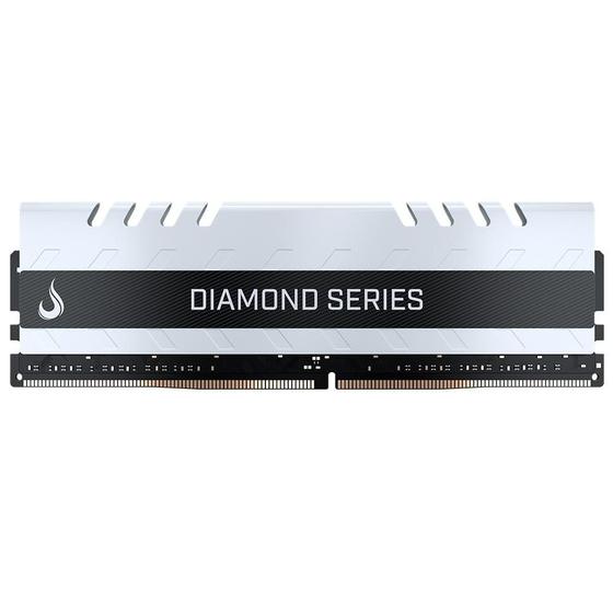 Imagem de Memória RAM RAM Rise Mode Diamond 16GB, 3200MHz, DDR4, CL19, Branco - RM-D4-16G-3200D