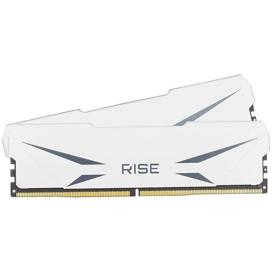 Imagem de Memória RAM Rise Mode 32GB (2x16GB), 6000Mhz, DDR5, CL48, Zeus Series Branco - RM-D5-2X16G-6000ZE-W