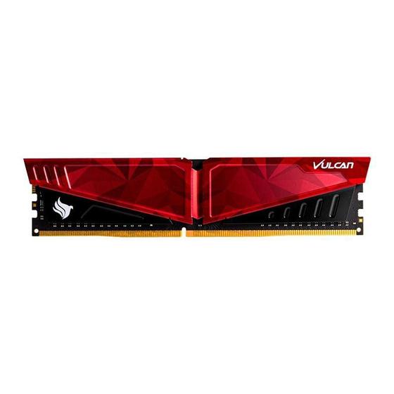 Imagem de Memoria Ram Team Group T-Force Vulcan Pichau 16GB (1x16) DDR4 3200MHz Vermelha