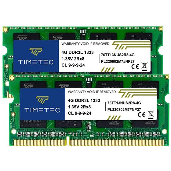 Imagem de Memória RAM Timetec KIT de 8 GB (2x4 GB) DDR3/DDR3L 1333 MHz