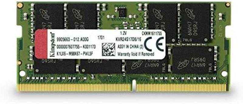 Imagem de Memória RAM ValueRAM color Verde 16GB 1 Kingston KVR24S17D8/16