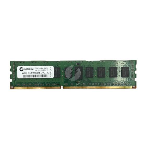 Imagem de Memória RAM Wintec WD3RE808G16SD-CTX: DDR3, 8GB, Rx, 1600MHz, 12800R, RDIMM
