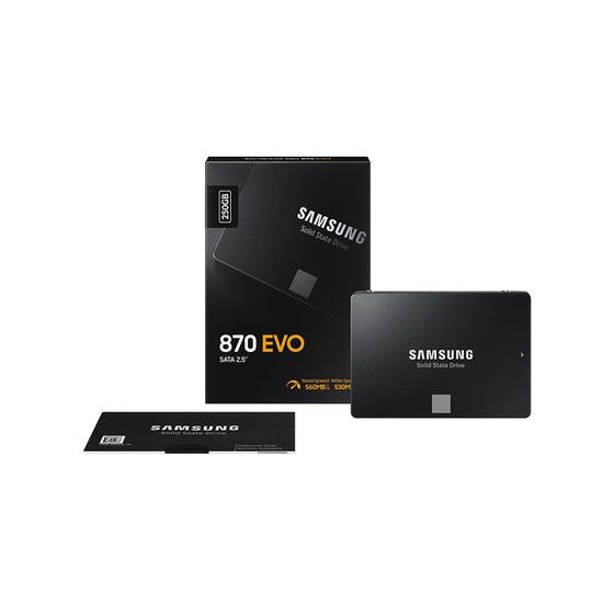 Imagem de Memória Samsung SSD 250GB 870 EVO SATA III 2.5”